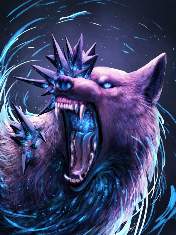 Angry Purple Wolf- Full Drill Diamond Painting - Specially ordered for you. Delivery is approximately 4 - 6 weeks. Supply