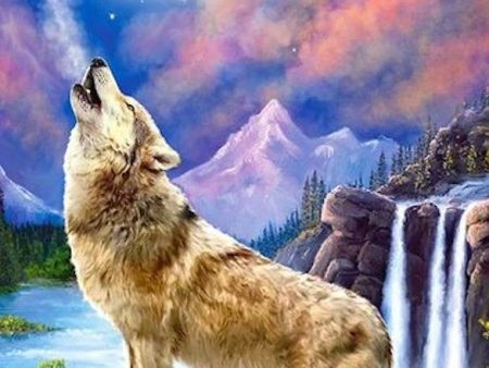 Wolfs Night- Full Drill Diamond Painting - Specially ordered for you. Delivery is approximately 4 - 6 weeks. Online Sale