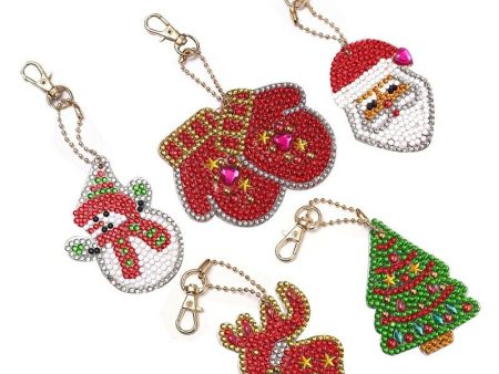 Diamond Painting Keychains -  CHRISTMAS - Set of 5 Discount