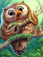 Banjo Playing Owl - Full Drill Diamond Painting - Specially ordered for you. Delivery is approximately 4 - 6 weeks. Online Sale