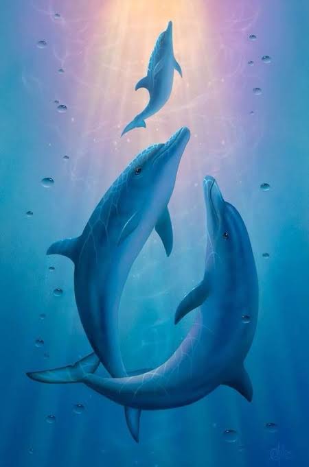 3 dolphins - Full Drill Diamond Painting - Specially ordered for you. Delivery is approximately 4 - 6 weeks. Supply