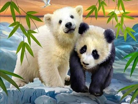 Bear Cubs - Full Drill Diamond Painting - Specially ordered for you. Delivery is approximately 4 - 6 weeks. For Sale