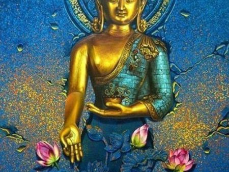 Buddah With Blue Background - Full Drill Diamond Painting - Specially ordered for you. Delivery is approximately 4 - 6 weeks. Online Sale