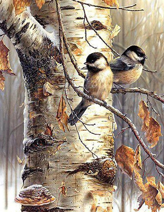 Birds In Tree - Full Drill Diamond Painting - Specially ordered for you. Delivery is approximately 4 - 6 weeks. Sale