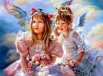 2 Little Girl Angels - Full Drill Diamond Painting - Specially ordered for you. Delivery is approximately 4 - 6 weeks. For Discount