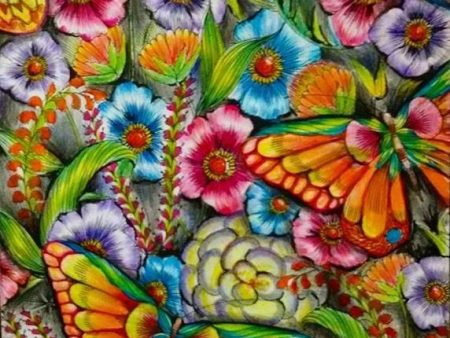 Butterflies And Flowers - Full Drill Diamond Painting - Specially ordered for you. Delivery is approximately 4 - 6 weeks. Hot on Sale