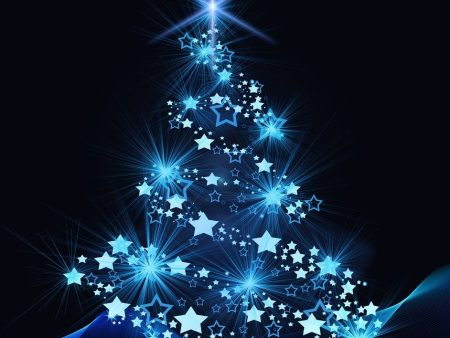 Blue Light Christmas Tree - Full Drill Diamond Painting - Specially ordered for you. Delivery is approximately 4 - 6 weeks. Hot on Sale