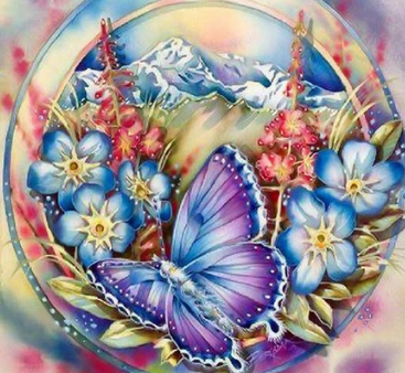 Butterflies And Flowers 06 - Full Drill Diamond Painting - Specially ordered for you. Delivery is approximately 4 - 6 weeks. Online