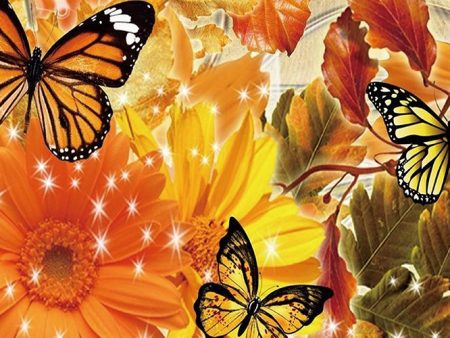 Autumn Butterflies - Full Drill Diamond Painting - Specially ordered for you. Delivery is approximately 4 - 6 weeks. For Discount