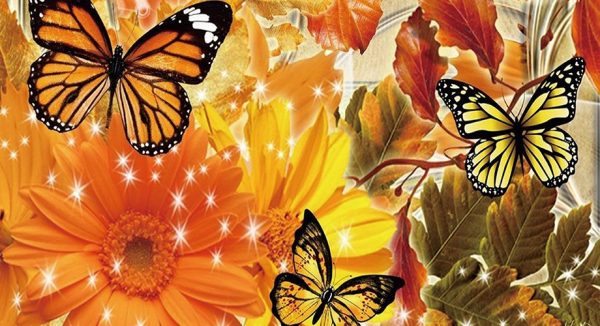 Autumn Butterflies - Full Drill Diamond Painting - Specially ordered for you. Delivery is approximately 4 - 6 weeks. For Discount