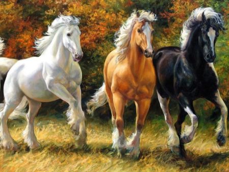 3 Horses - Full Drill Diamond Painting - Specially ordered for you. Delivery is approximately 4 - 6 weeks. Fashion