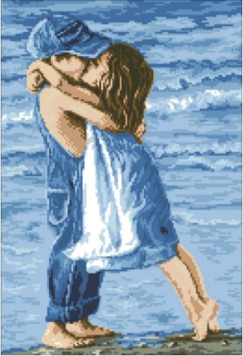 Boy And Girl On Beach - Full Drill Diamond Painting - Specially ordered for you. Delivery is approximately 4 - 6 weeks. For Sale