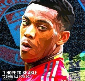 Anthony Martial_I Hope To Be Able Pop Art (10X10) For Cheap